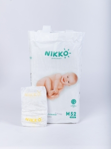 Подгузники Nikko размер M (6-11) кг 52 шт + салфетки  подарок