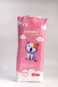 Подгузники Yumeko для мальчиков и девочек ХL (12 - 17 кг), 44 шт.