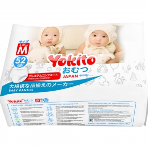 Подгузники-трусики Yokito M (5-10 кг) 52 шт 